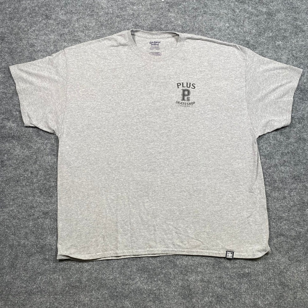 Plus Skateshop‎ Fort Walton Beach FL T-Shirt Mens 3XL Gray Gildan DryBlend